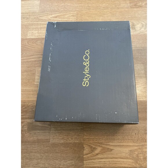 Style & Co Womens Edwinaa Gore Ankle Booties Chocolate Smooth 6M NIB - Picture 2 of 16